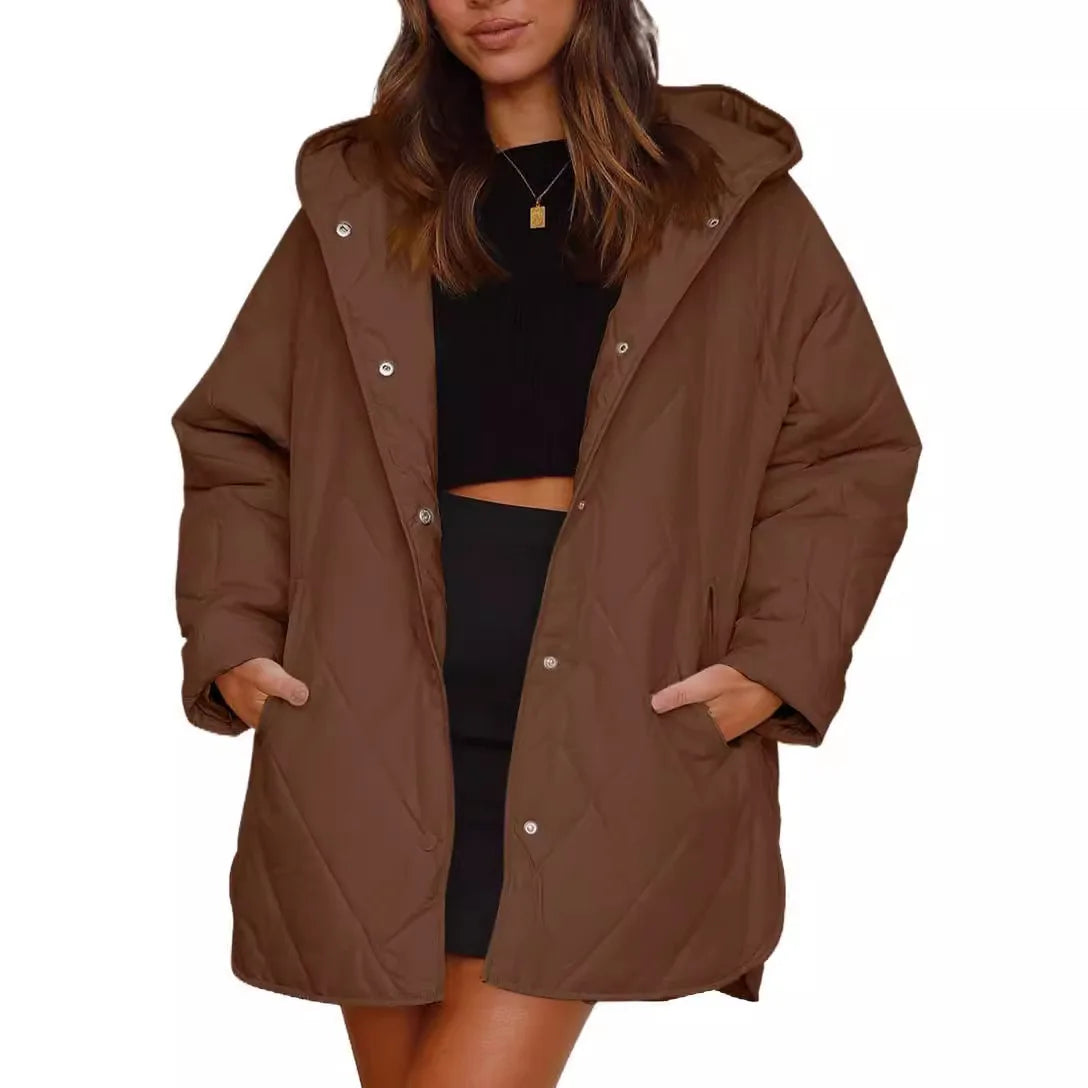 Corvaya | Oversized Hooded Winter Coat
