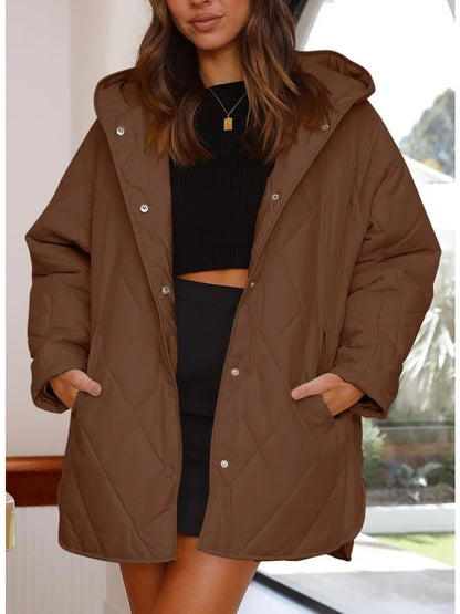 Corvaya | Oversized Hooded Winter Coat