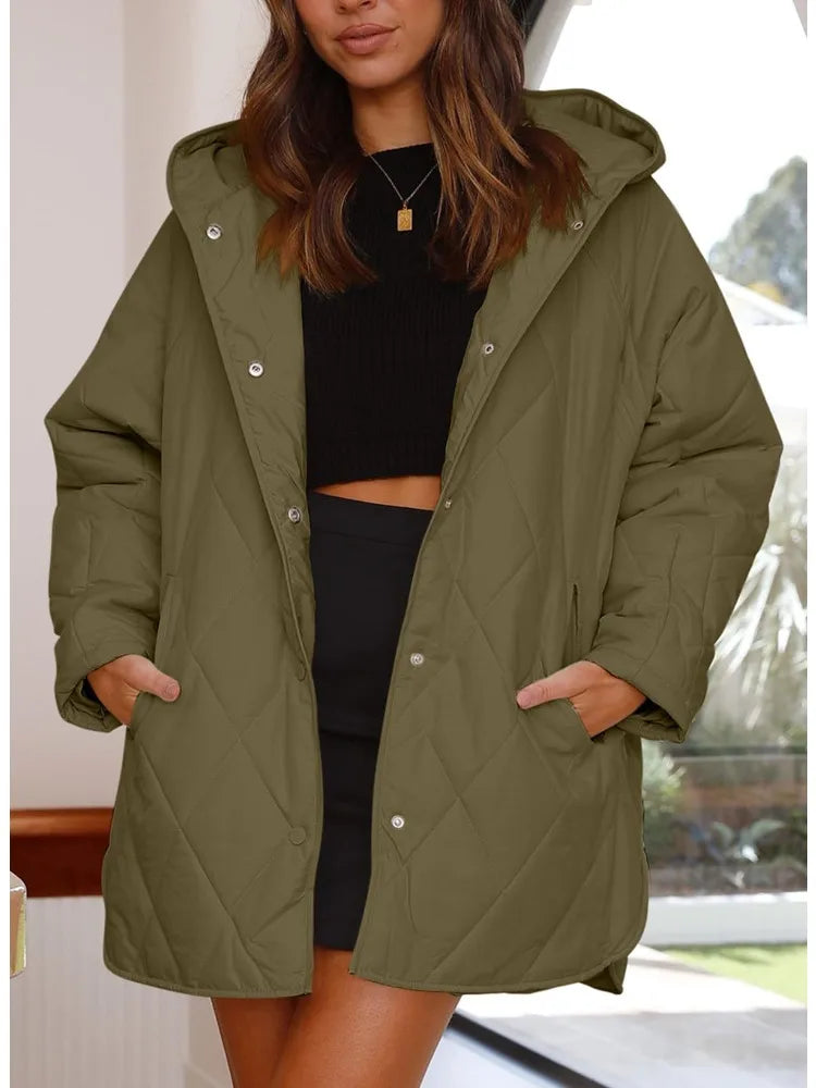 Corvaya | Oversized Hooded Winter Coat