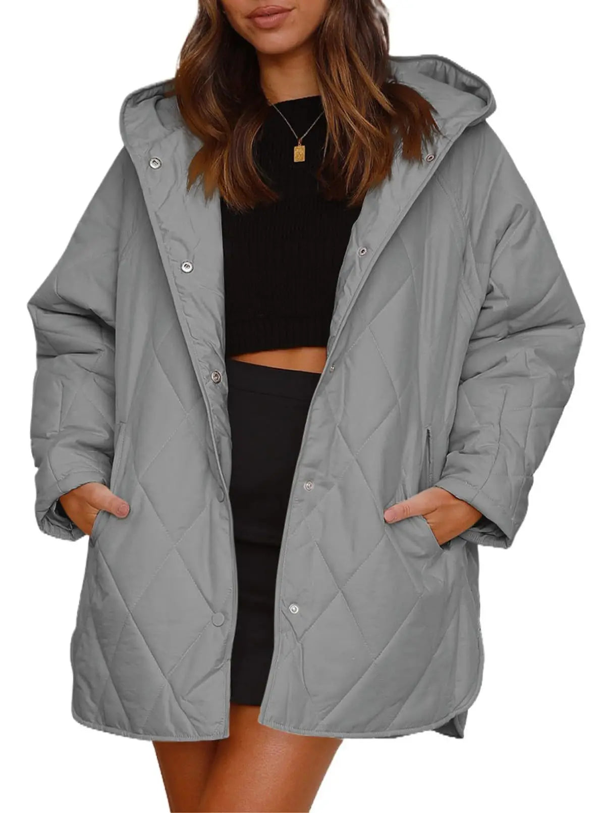 Corvaya | Oversized Hooded Winter Coat