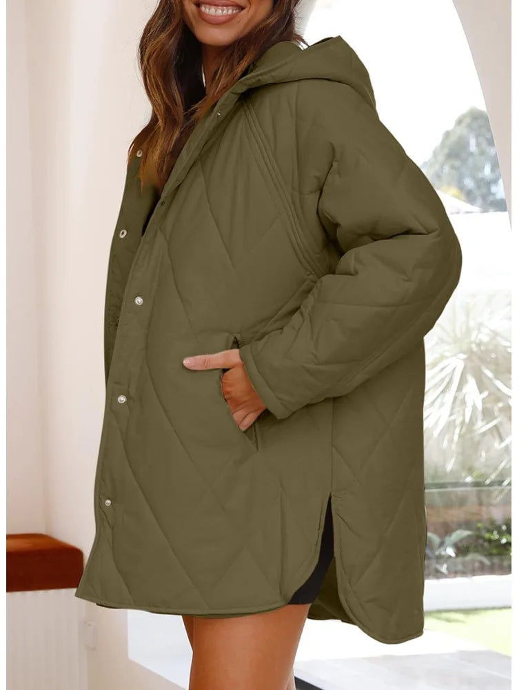 Corvaya | Oversized Hooded Winter Coat