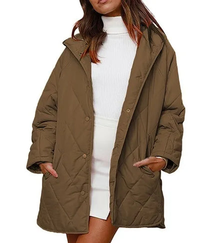 Corvaya | Oversized Hooded Winter Coat