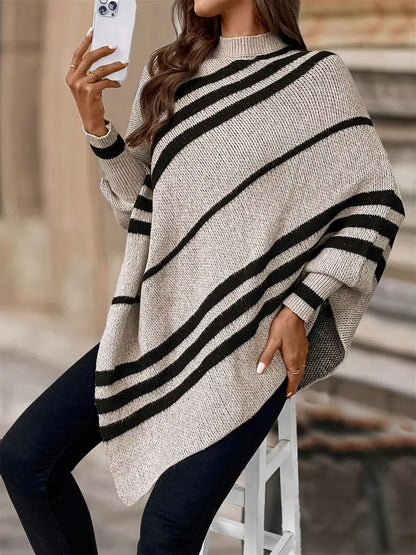 Milan Drape Poncho Sweater